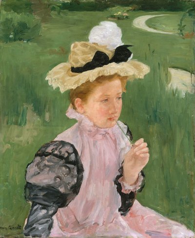 Retrato de una niña, c.1899 de Mary Cassatt